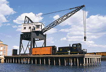 Walthers 3067 HO Cornerstone Pier & Traveling Crane