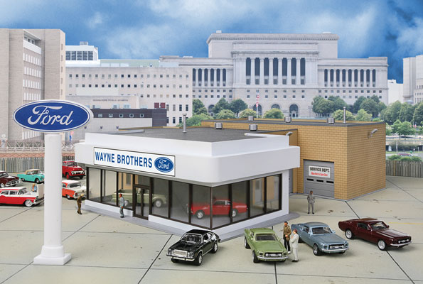 Ho scale model ford buildings #4