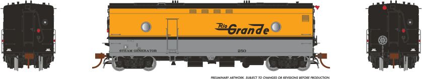 Rapido Trains 107325 - HO Steam Heater Car - Denver & Rio Grande Western #252