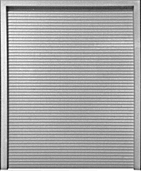 Pikestuff 1109 - HO Doors (White Styrene) - Roll-up Loading - pkg(2)