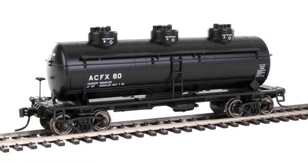 Walthers Mainline 1125 - HO 36Ft RTR 3-Dome Tank Car - ACFX #60
