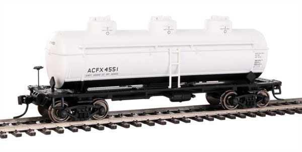 Walthers Mainline 1130 - HO 36Ft RTR 3-Dome Tank Car - ACFX #4551