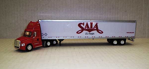 Trucks n Stuff TNS137 - HO Scania Cascadia Day Cab Tractor w/53ft Dry Van Trailer - Saia
