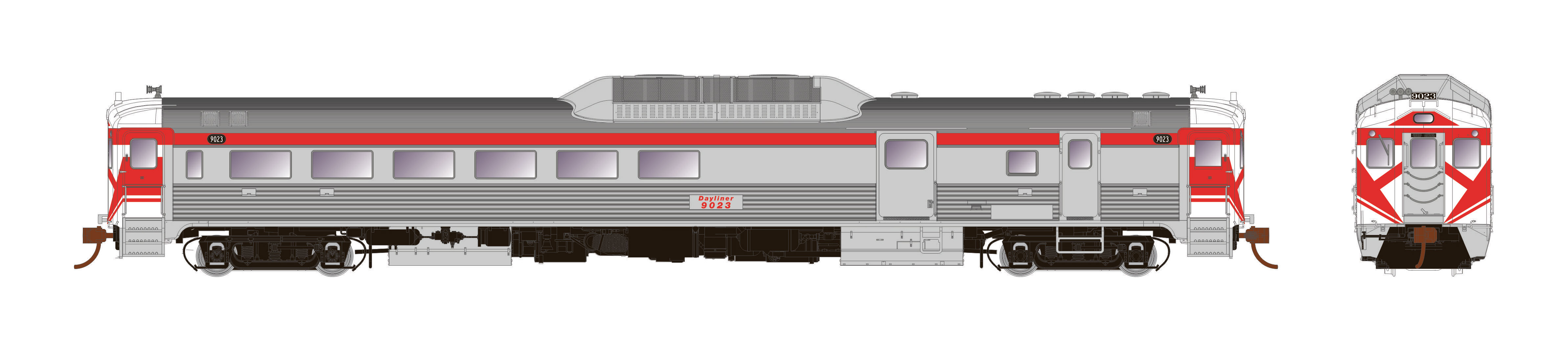 Rapido Trains 16742 - HO Budd RDC-3 - PH1c - DCC/Sound - CP Rail #9023