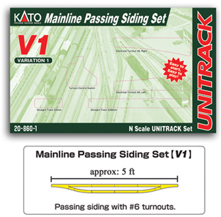 Kato Unitrack 20-860 - N Scale V1 - Mainline Passing Siding Set