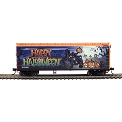 Atlas Trainman 20006765 - HO TM 40Ft Plug-Door Boxcar - Ready to Run - Happy Halloween (SLLX) #1692