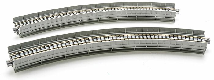 Kato Unitrack 20-520 - N Scale Curved Single Track Viaduct - R315-45V (R 12 3/8inch-45) - 2pkg