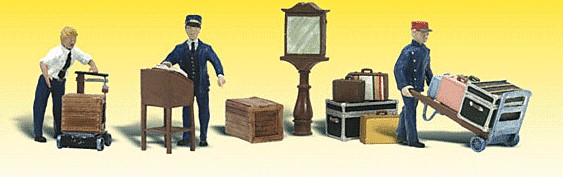 Woodland Scenics 2211 - N Scenic Accents(R) -- Depot Workers & Accessories