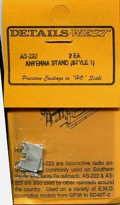 Details West 222 - HO Antenna Mounting Stands - Style 1 - (2pcs)