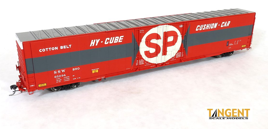 Tangent Scale Models HO 25049-02 St. Louis Southwestern (SSW) B-100-26 Delivery 1970 Greenville 86ft Double Plug Door Box Car #65095
