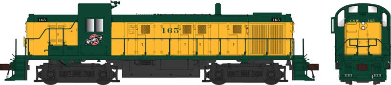 Bowser 25423 - HO Alco RS-3 Phase 2 - DCC & Sound - Chicago & Northwestern C&NW #165