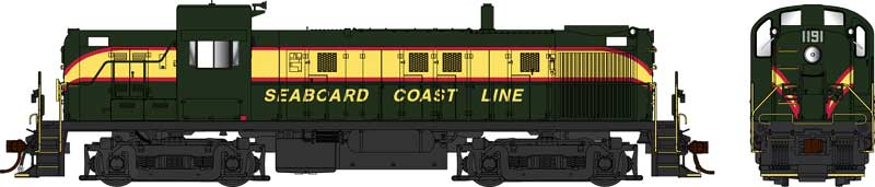 Bowser 25436 - HO Alco RS-3 Phase 2 - DCC & Sound - Seaboard Coast Line #1196