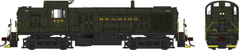 Bowser 25440 - HO Alco RS-3 Phase 1 - DCC & Sound - Reading (Green) #463