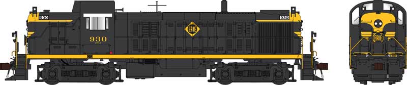 Bowser 25445 - HO Alco RS-3 Phase 1 - DCC & Sound - Erie w/ Large Louvers #918