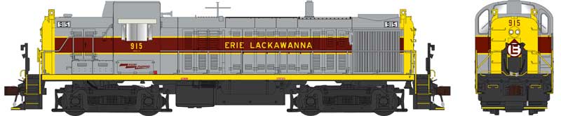 Bowser 25447 - HO Alco RS-3 Phase 1 - DC/DCC Ready - Erie Lackawanna w/ Large Louvers #915