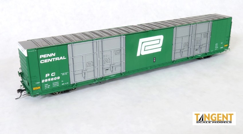 Tangent Scale Models HO 25513-02 Greenville 86ft Quad Door Boxcar - PC- Delivery X-60-R 2-1970- #295609