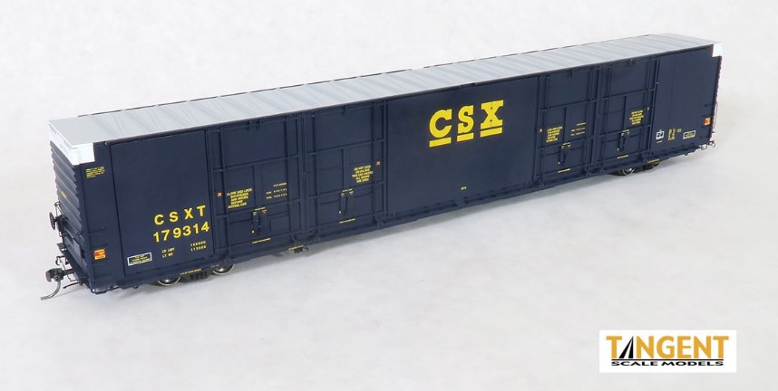 Tangent Scale Models HO 25517-03 Greenville 86ft Boxcar CSX -Repaint 1991- #179314
