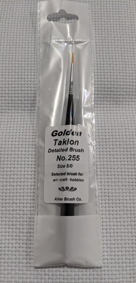 Atlas Brush Company 255-50 5/0 Taklon Ultra Mini Brush