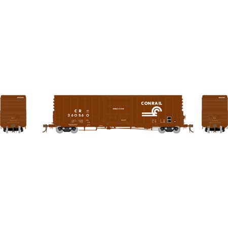 Athearn Genesis G26811 - HO Scale 50Ft PC&F Ext Post w/10ft-6inch Plug Box - Conrail #360530