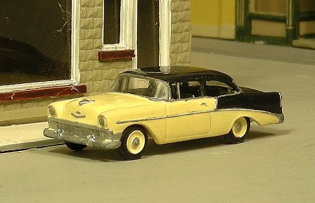 Sylvan Scale Models 293 HO Scale - 1956 Chevy 210 Two Door Sedan - Unpainted and Resin Cast Kit