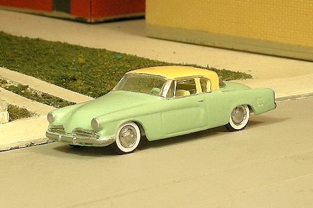 Sylvan Scale Models 302 HO Scale - 1953 Studebaker Two Door Coupe - Unpainted and Resin Cast Kit