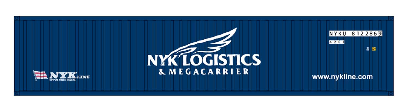 Intermountain Railway 30268-02 HO Scale 40Ft Corrugated Container NYK Logistics 2pk