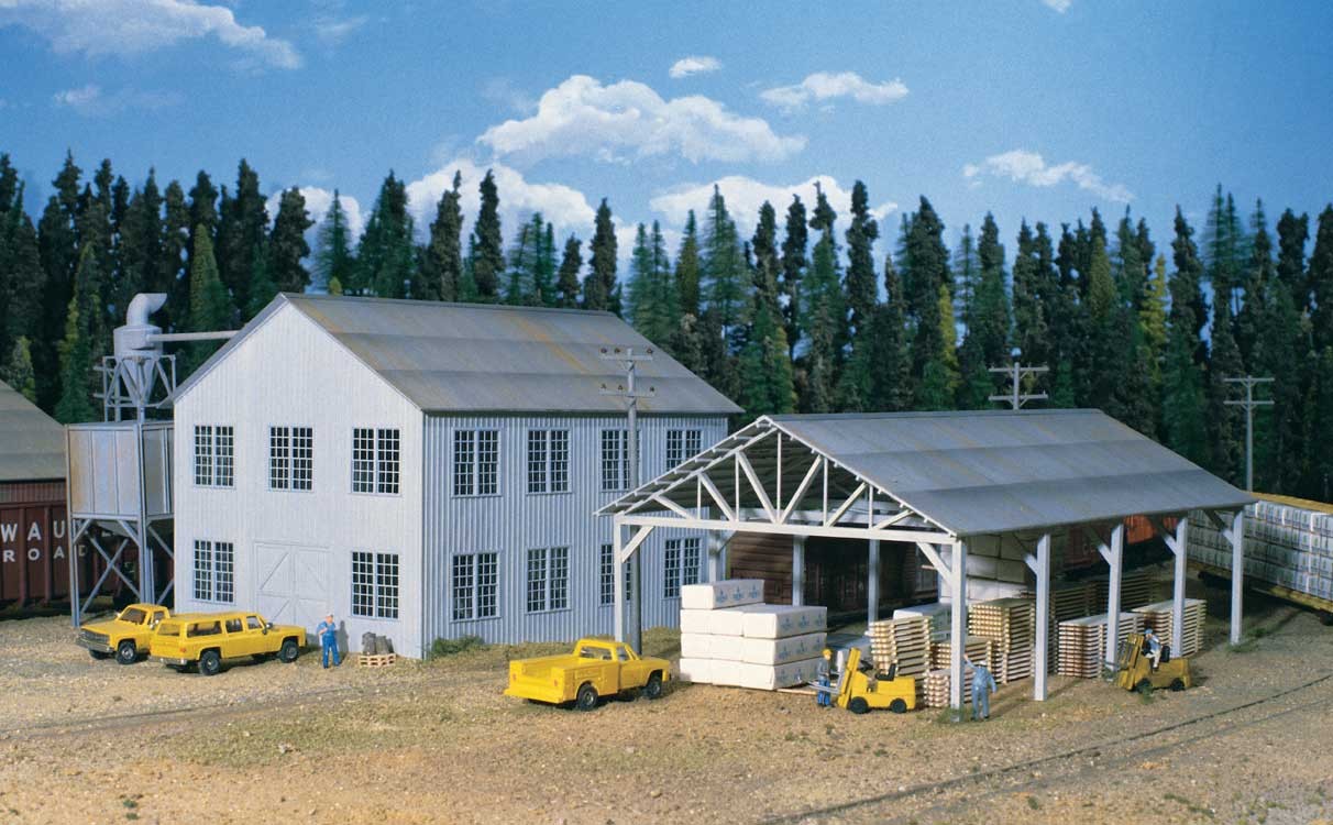 Walthers Cornerstone 3059 HO - Planing Mill and Shed - Kit