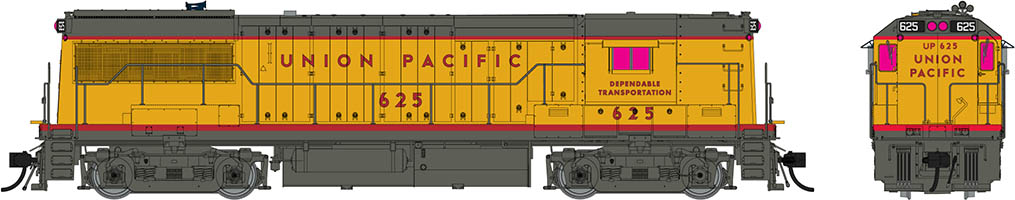 Rapido 35521 - HO GE U25B High Hood - DCC & Sound - Union Pacific #625