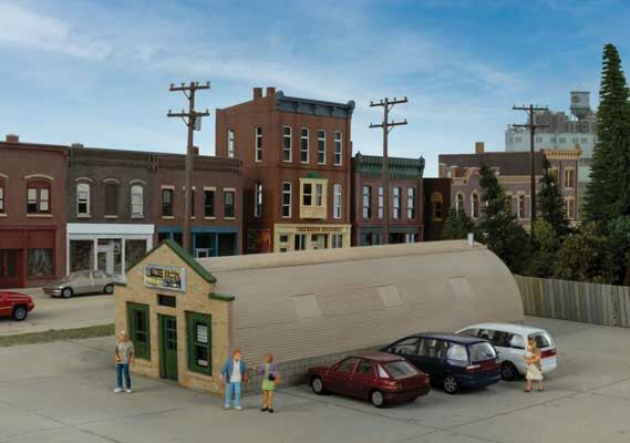 Walthers Cornerstone 3561 - HO Converted Quonset Hut - Kit