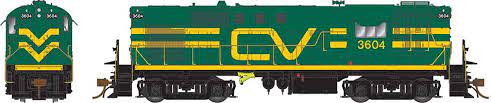 Rapido 31559 HO - Alco RS-11, 2nd Run - Diesel Locomotive - DCC & Sound - Central Vermont - Green w/ Noodle #3606