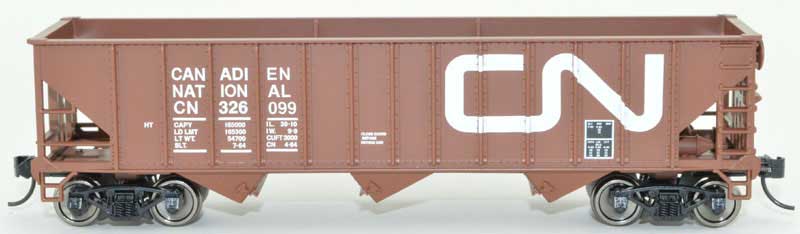 Bowser 42904 - HO 70-Ton 12-Panel Hopper - Canadian National #326002