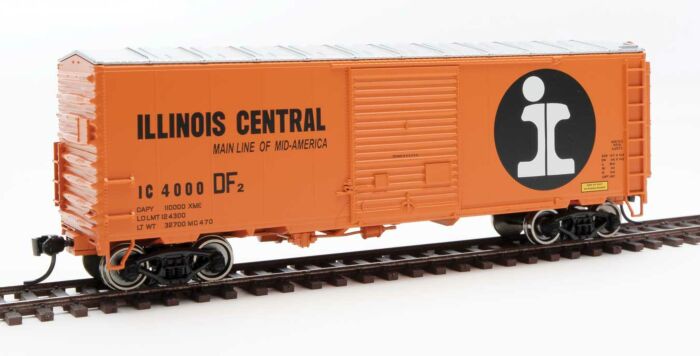 Walthers Mainline 45007 - HO 40ft ACF Modernized Welded Boxcar - Illinois Central #4000