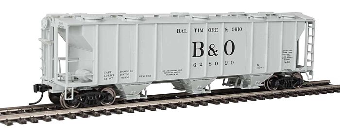 Walthers Mainline 7011 HO RTR - 50ft Pullman Standard PS-2 2893 3 Bay Covered Hopper- Baltimore&Ohio #628030