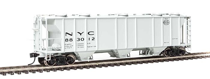Walthers Mainline 7025 HO RTR - 50ft Pullman Standard PS-2 2893 3 Bay Covered Hopper- New York Central #883012