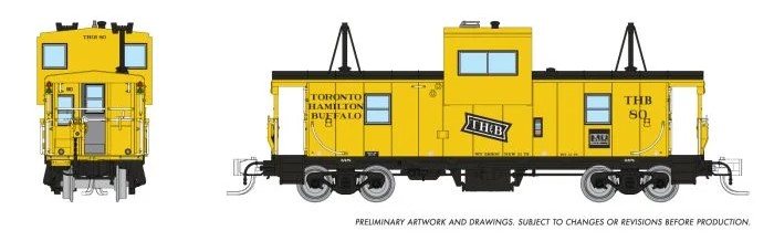 Rapido 510020 - N Scale Wide-Vision Caboose - Toronto, Hamilton & Buffalo #80