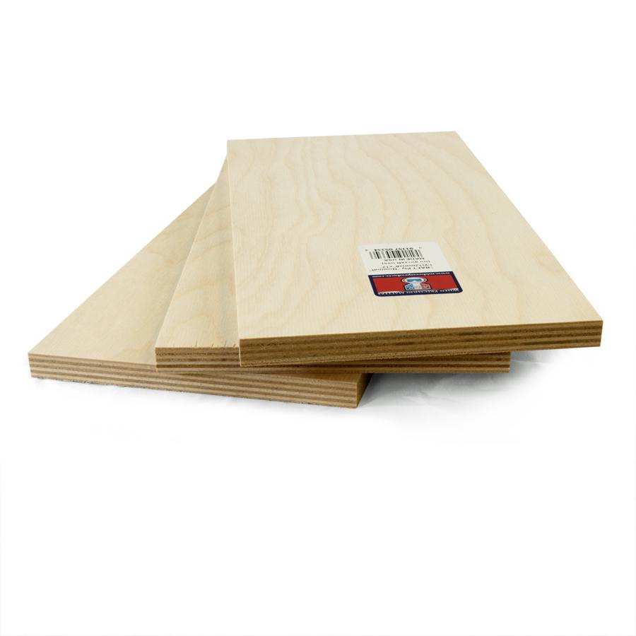 Midwest Products 5334 - Craft Plywood Sheet - 6 x 12inch x 1/2inch Thick - (3 pkg)