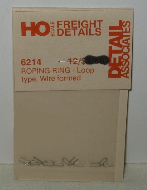 Detail Associates 6214 HO Scale - Roping Ring, Formed Wire - pkg(12)