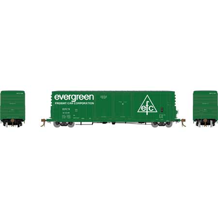 Athearn Genesis G69114 - HO 50Ft PC&F Riveted Box - 8Ft+8Ft Landis - Evergreen (EFCX) #3329