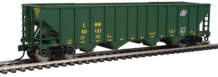 Walthers Mainline 1980 - HO 50ft 100-Ton 4-Bay Hopper - Chicago & North Western #63123