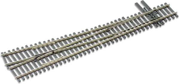 Peco Code 83 SL 8381 Streamline #8 Insulfrog Turnout - Nickel Silver Right Hand, Insulfrog HO Scale Track 