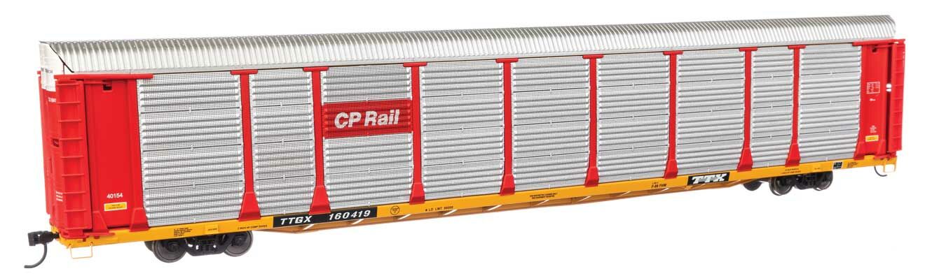 Walthers Proto 101512 - HO 89ft Thrall Bi-Level Auto Carrier - CP Rail/TTGX #160419
