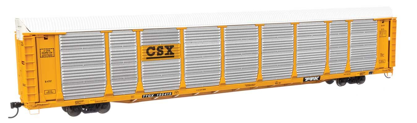 Walthers Proto 101519 - HO 89ft Thrall Bi-Level Auto Carrier - CSX #150724
