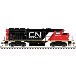 Atlas Model Railroad 40004869 N Scale - GP40-2w Silver DCC Ready - Canadian National-URL Scheme #9618