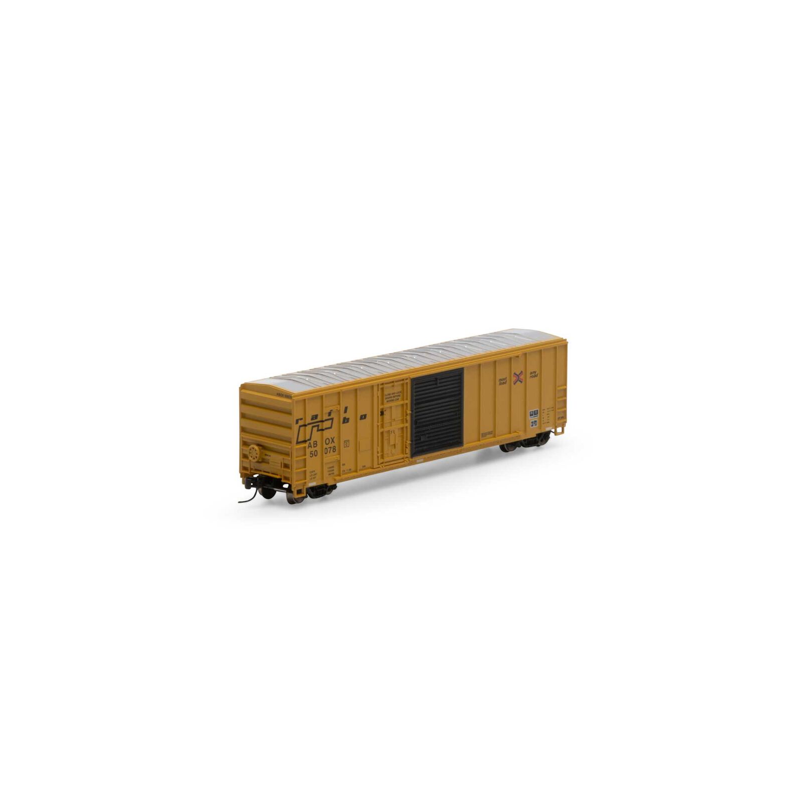 Athearn 24587 - N Scale 50ft FMC Combo Door Boxcar - Railbox/ABOX (Late) #50113