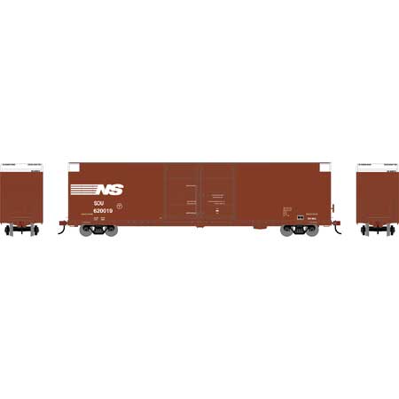 Athearn RTR 90573 - HO FMC 60ft DD/SS Hi-Cube Boxcar - Norfolk Southern #620019