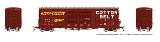 Rapido 170003-2 - HO 50Ft PCF B70 Boxcar - w/ Youngstown Doors - SSW/Cotton Belt (with DFL) #66830