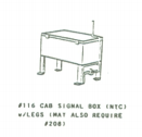 Custom Finishing Models 116 HO Scale - NYC Cab Signal Box - Unpainted
