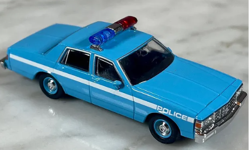 Rapido 800009 - HO Scale 1980-1985 Chevrolet Impala Sedan - Assembled - Police (Blue)