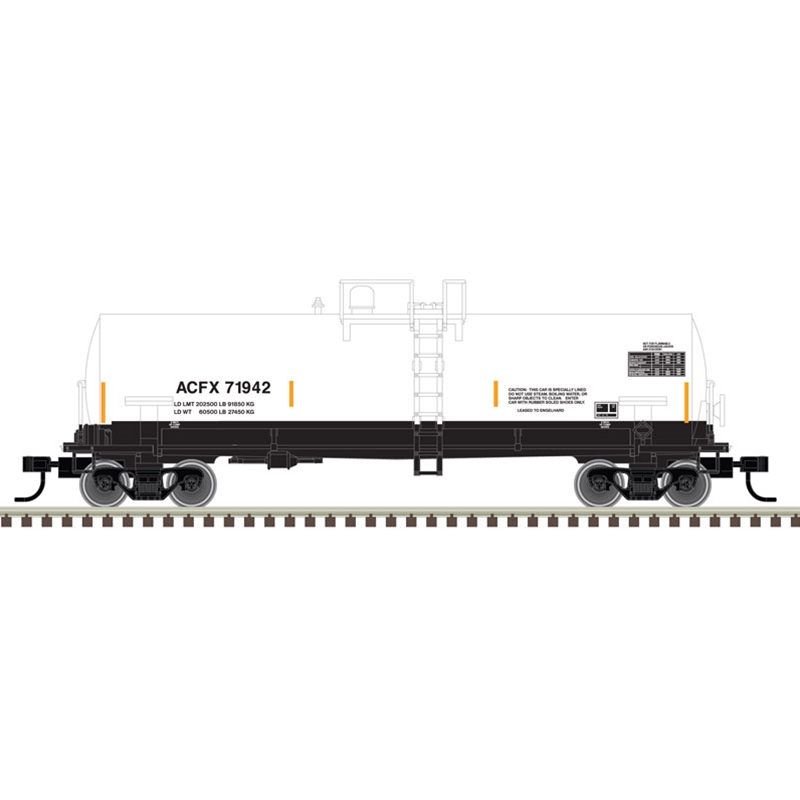 Atlas 50006150 - N Scale Kaolin Tank Car - ACFX #71939