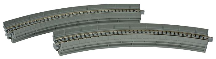 Kato Unitrack 20-505 - N Scale Single-Track Curved Viaduct - R249-45 (R 9-13/16in-45)(2/pk)